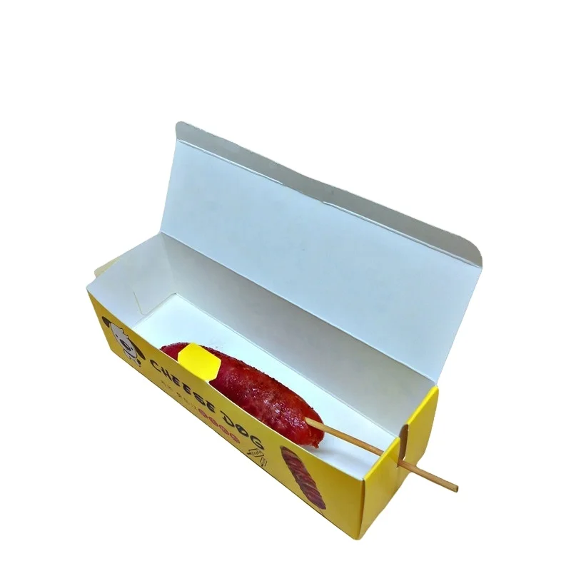 SENCAI wholesale custom printing biodegradable hot dog food paper tray box