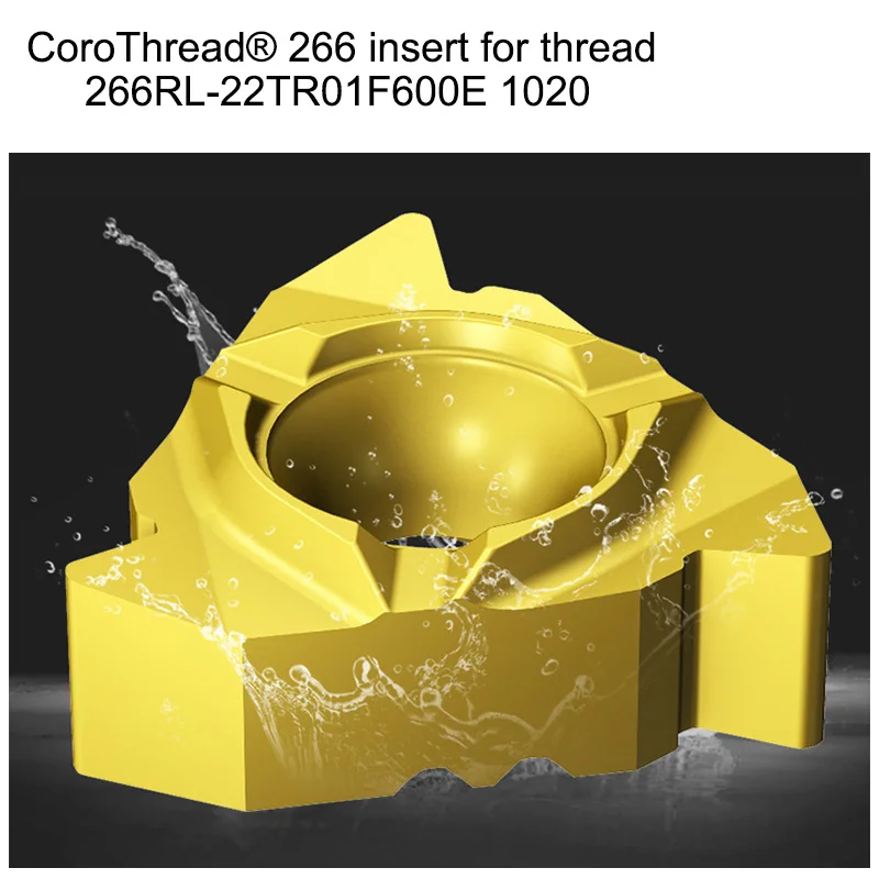 Origin Sandvic Thread 266 insert 266RL-22TR01F600E 1020 Turning Insert For Thread Processing 10 PCs a Lot