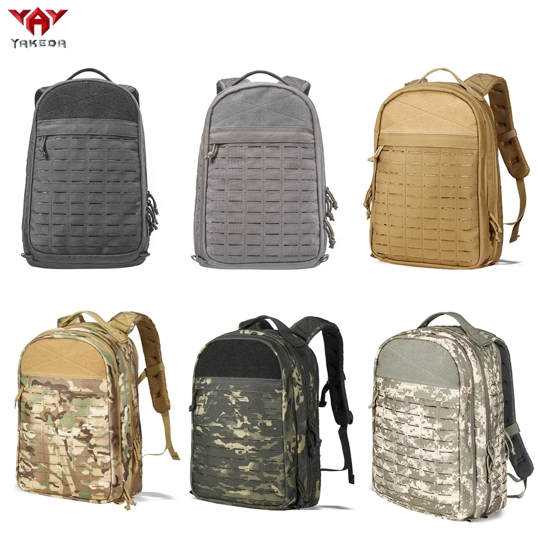 Yakeda 1000D Waterproof Travel Backpacks Rucksack Molle Outdoor Sport Bag Men Camping Hiking Laptop Backpack