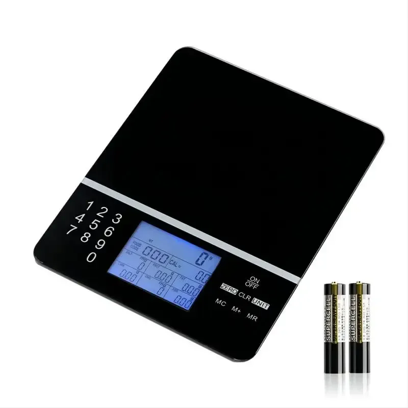 Hot Selling LCD Display 5kg Household Balance Digital Calorie Food Weight Scale with Nutritional Calculator