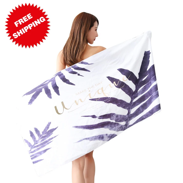 
Custom Microfiber Beach Towel Quick Dry Fashion Bath Towel Set 