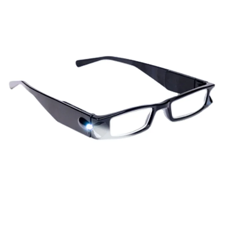 wholesale high quality durable folding LED light reading glasses with light for night reading