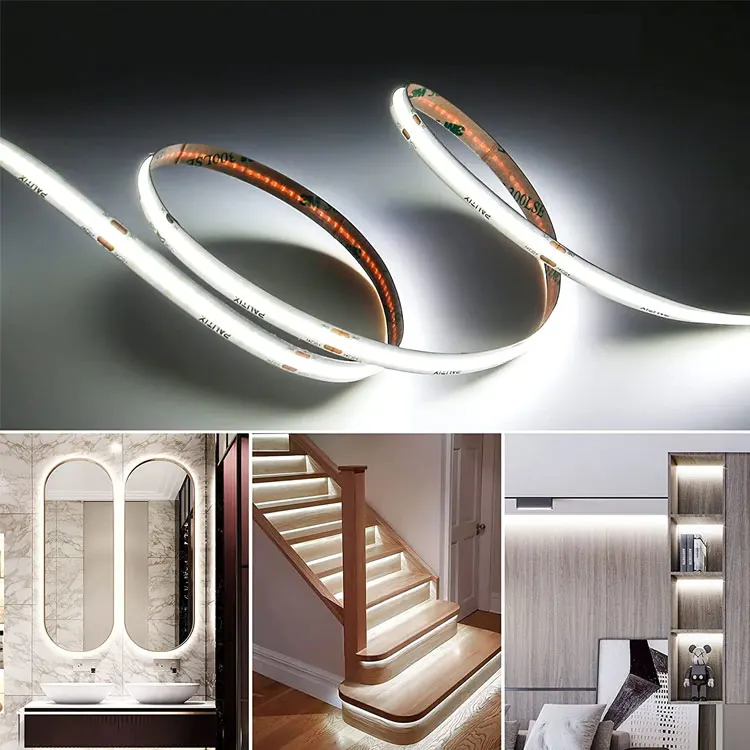 Cob Light Strip Rgbww Rgbcct Strip Flexible Cob 24V Led Strip High Bright Light For Decoration