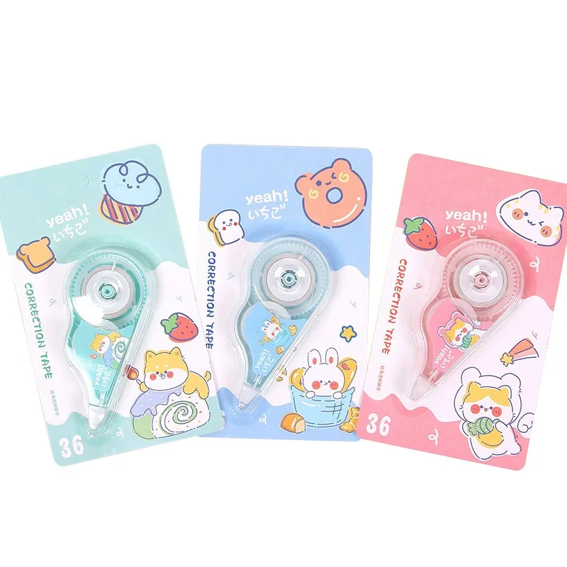 School stationery cartoon correction with large capacity correction fluid, student stationery supplies correction with wholesale