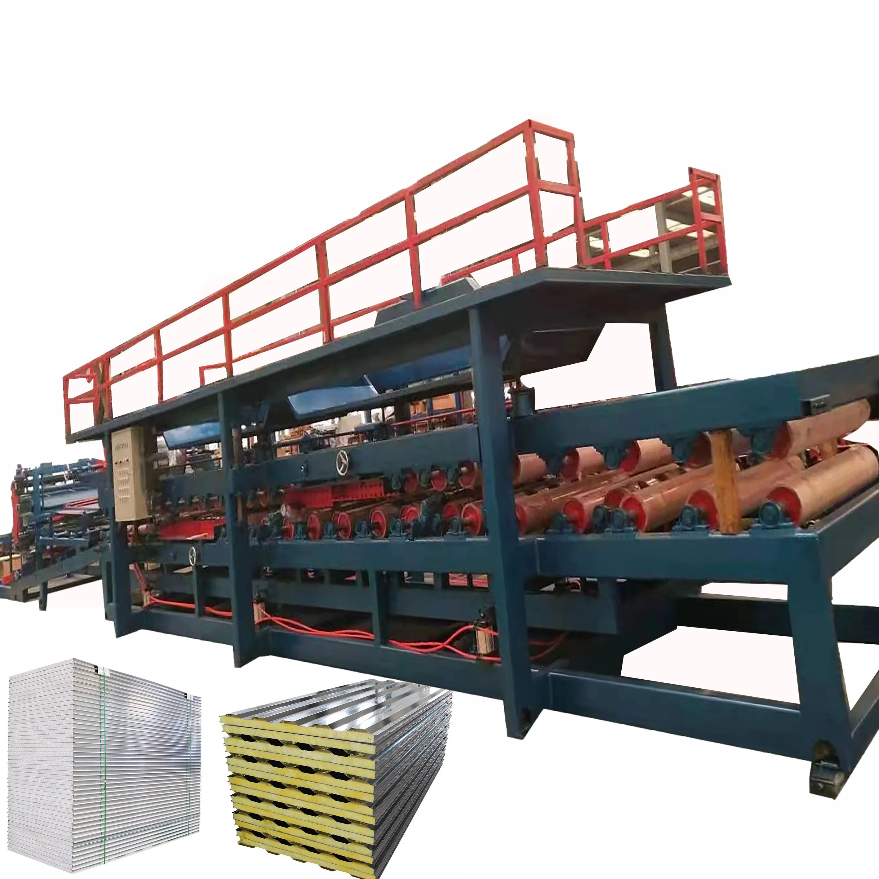 Polyurethane Sandwich Panels / Eps Cement Sandwich Panel Making Machine