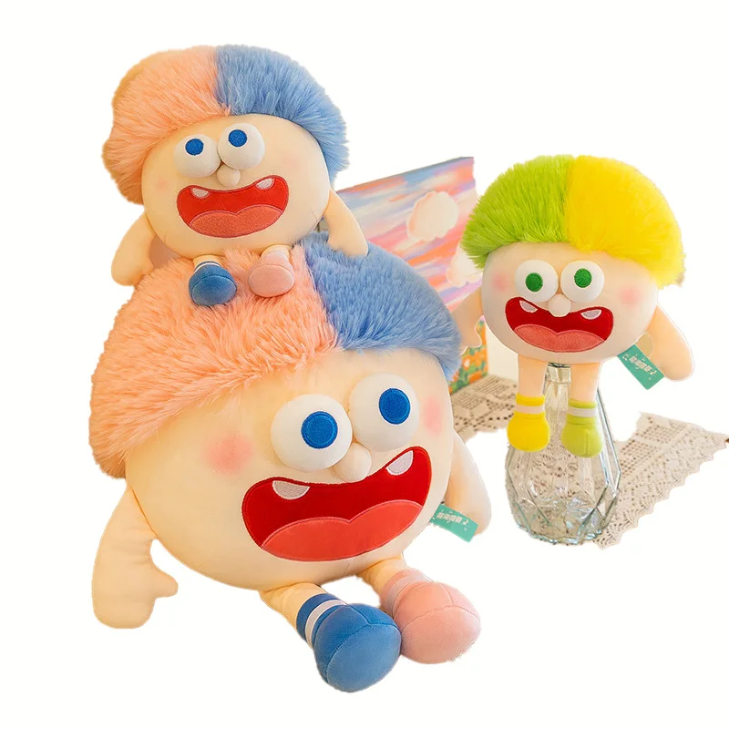 Wholesale Cute and Funny Drum Eyed Cartoon Stuffed Boy Plush Toy