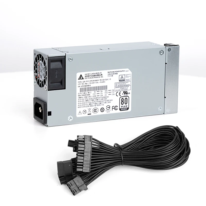 Delta DPS-250AB-89M Flex-ATX PSU 250 Вт NAS/ITX небольшой хост бесшумный вентилятор SUNON полный модуль питания
