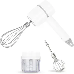 Wireless Electric Hand Mixer 3-Speed USB Rechargeable Hand Blender for Baby Food  Portable Electric Whisk Cordless Mini Handheld