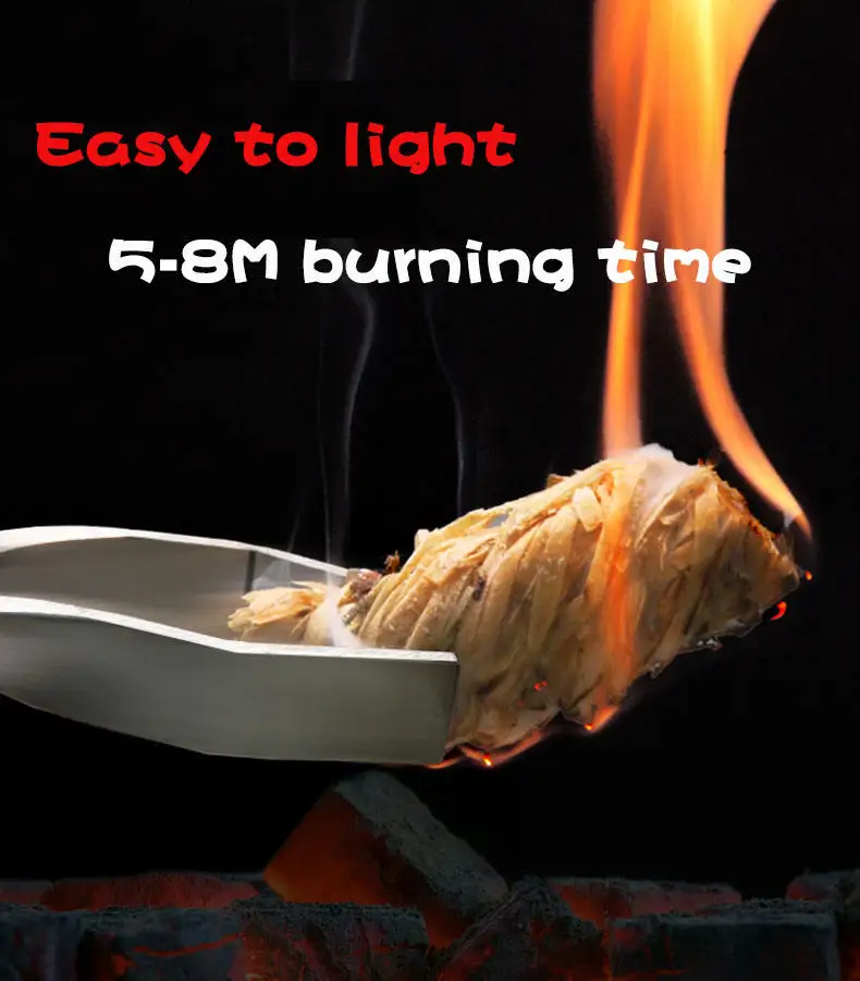Hot Selling Natural Wood Solid Fuel Waxed Ignition Bbq Camping Fire Starter