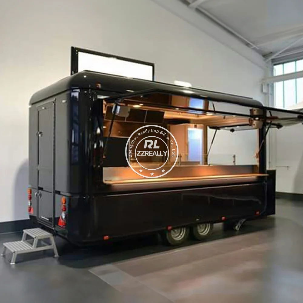2025 Fast Concession Trailer Food Truck Street Kiosk Pizza Crepe Cart Mobile Bar Trailer Food Shop