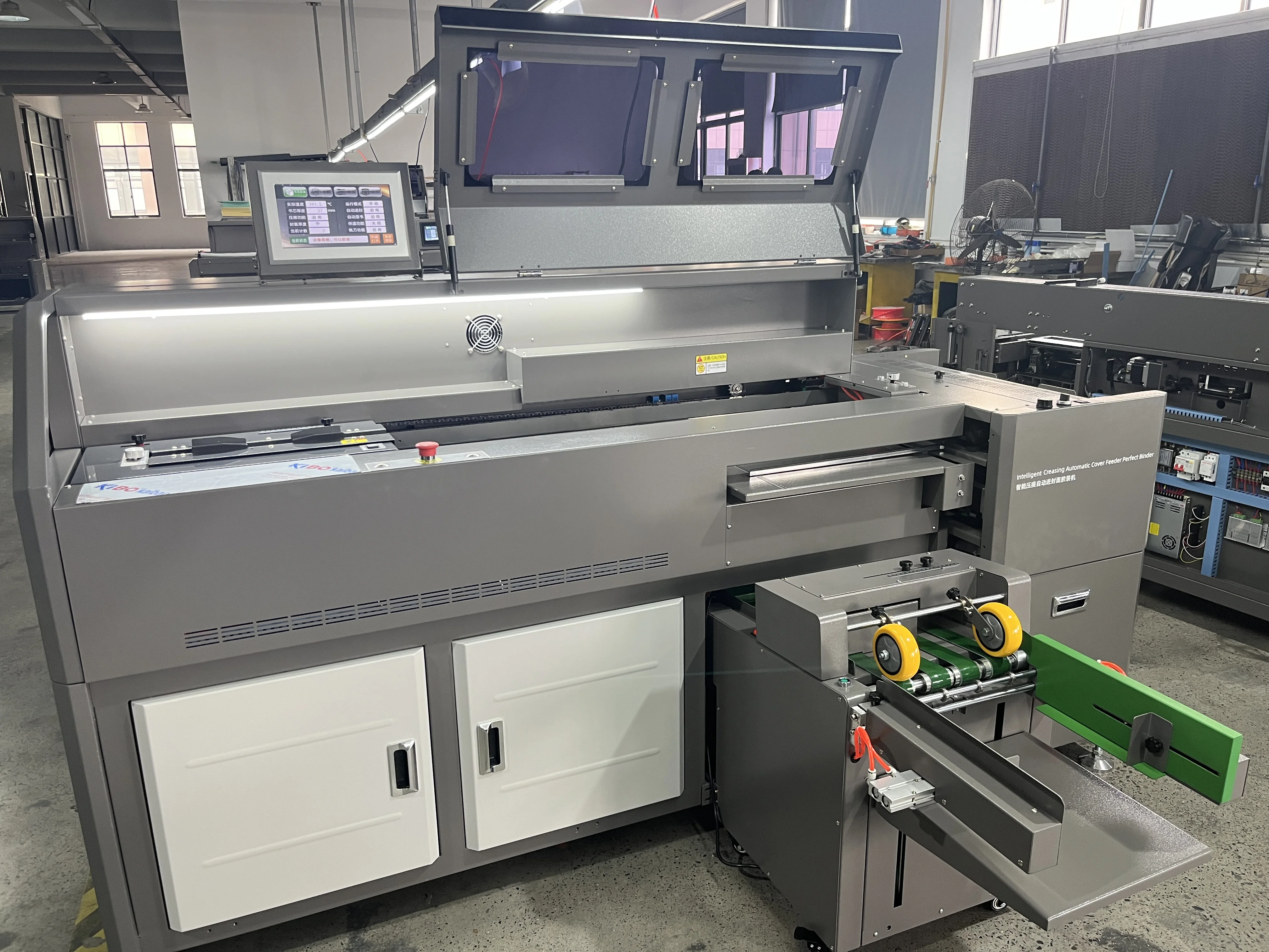 FRONT A2 New Design Intelligent glue binding machine with indentation and auto feed cover H3