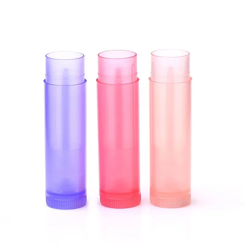 Wholesale Empty Plastic 5g Clear Mini Lip Balm Lipstick Tube lip stick tubes