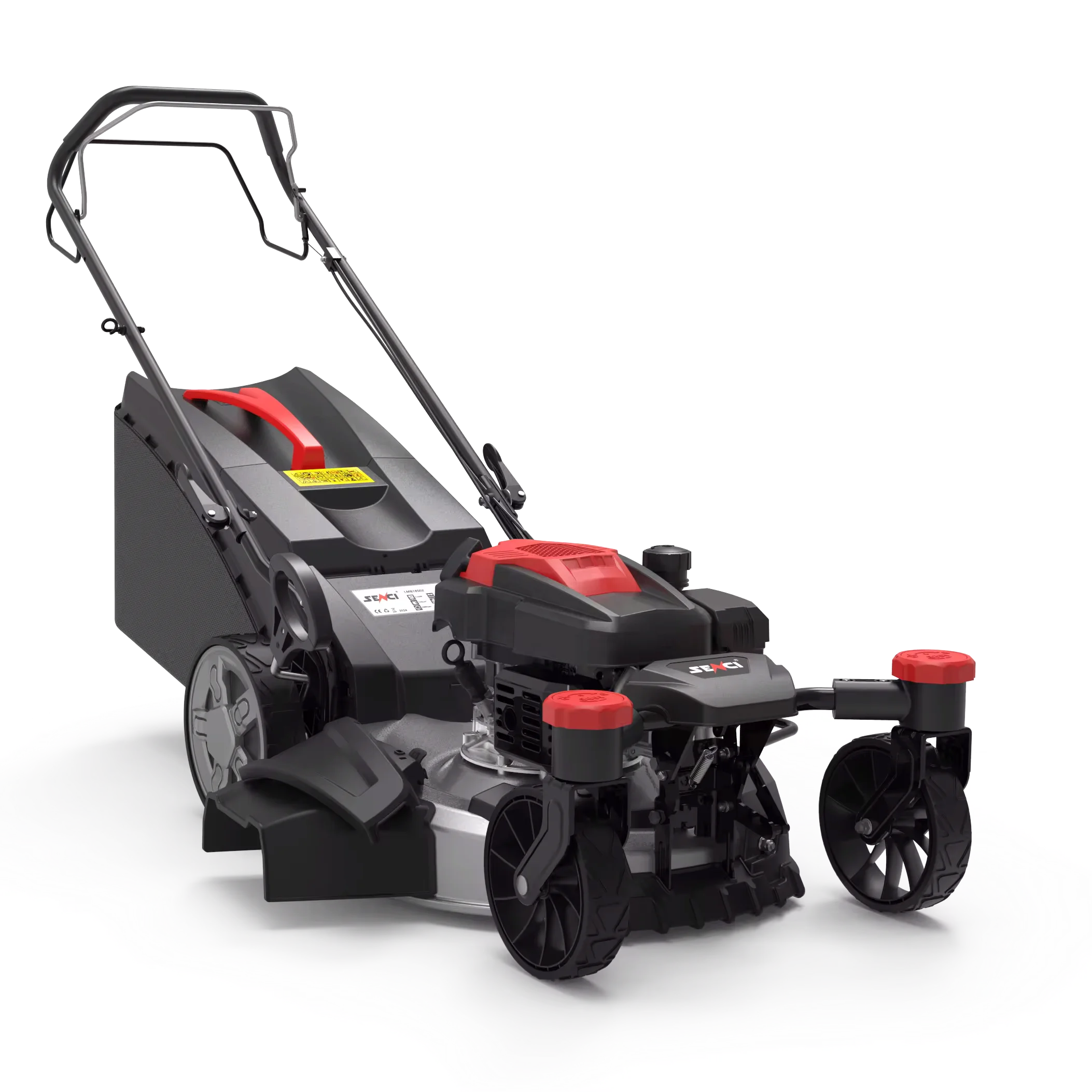 Senci 21 inch portable zero turn wheels petrol push lawn mower