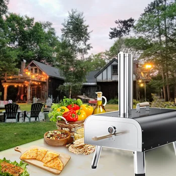 Gas Pizza Oven Portable for Outdoor garden travel Cooking Brick Oven Pizza