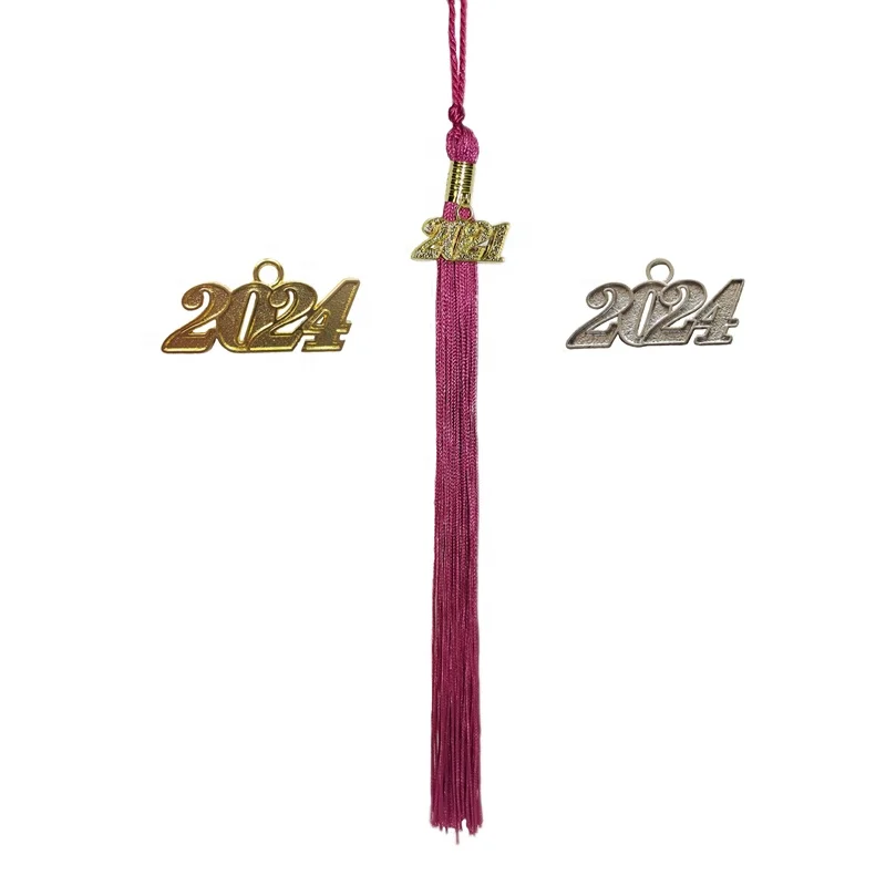 Королевский синий цвет выпускное платье Кепка с кисточками 2024 2024 выпускные кисточки