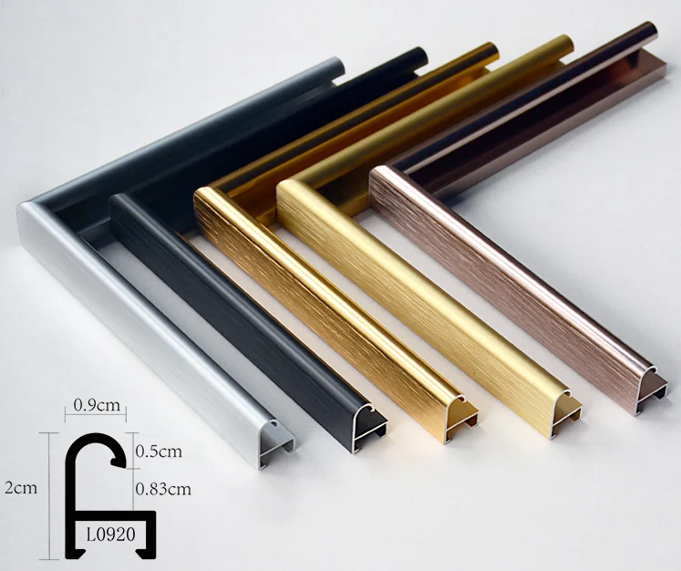 Aluminum alloy picture frame profile full body mirror frame multi specification spot arbitrary cutting