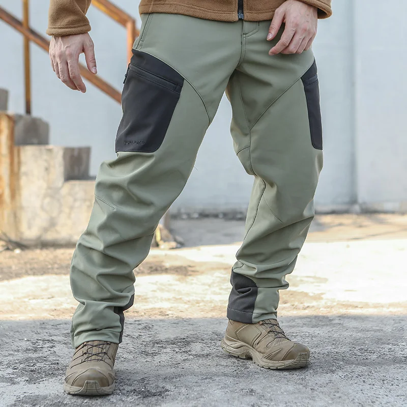 Emersongear 2022 Winter New Style Tactical Pants Multifunction Outdoor Casual Softshell Khaki Waterproof Pants
