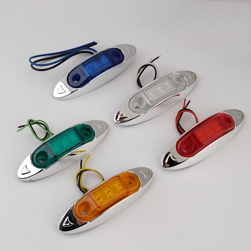 Cheap 12V 24V truck trailer rear led side marker light Led red white clearance caravan light