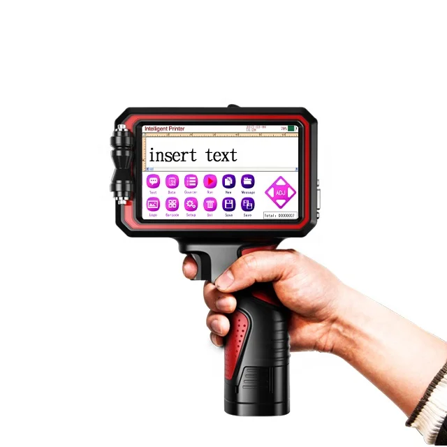 Hand-held Inkjet Printer Print Date Coder Batch Batch Number Inkjet Carton Packaging Box Inkjet Gun Batch Coding Machine