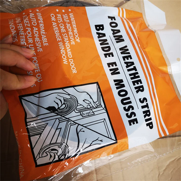 EVA EPR Foam Double Side Foam Tape  one side glue Adhesive PE  5MM Thickness door and window sealing tape