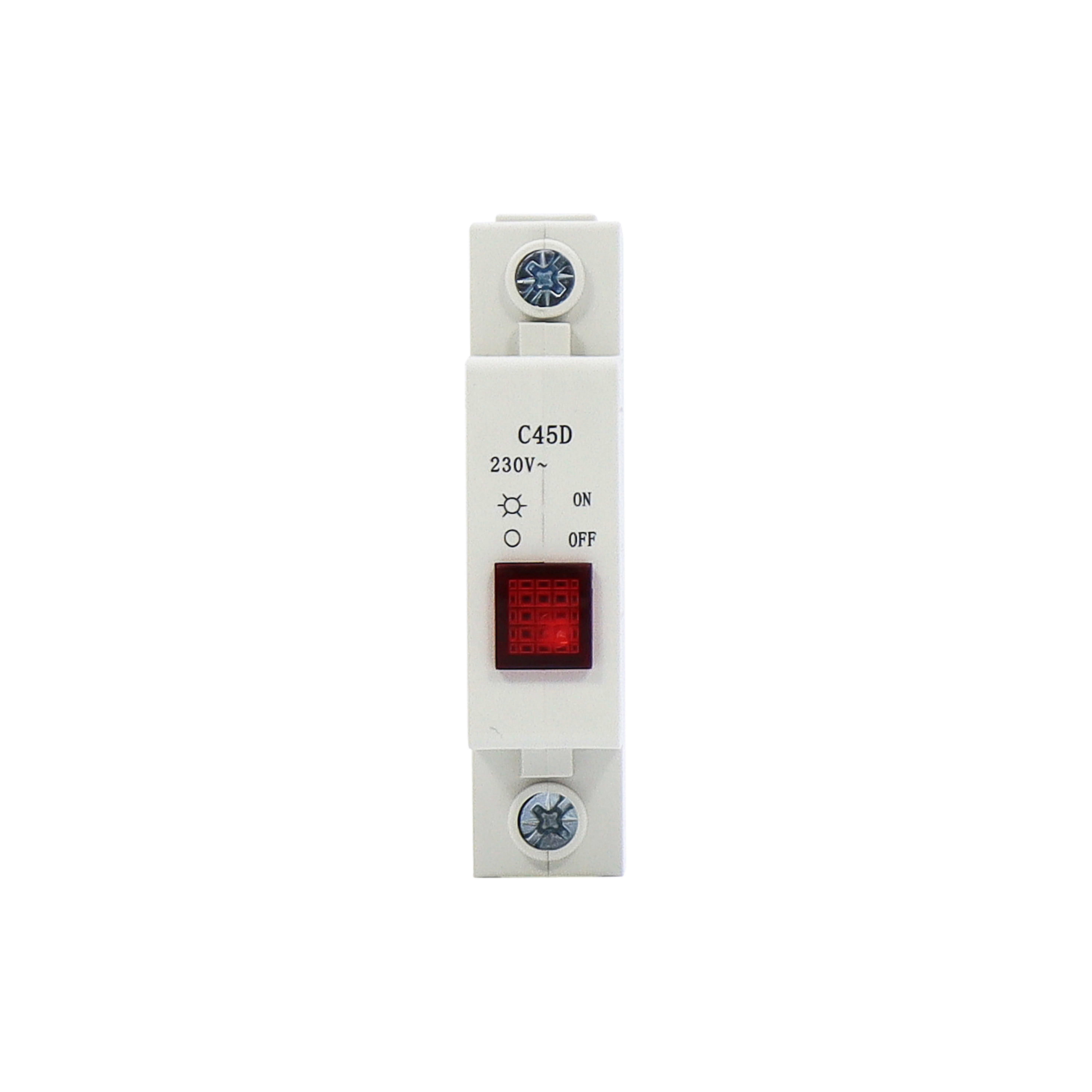din rail DZ47 C45D 230V RED led Indicator Signal Lamp