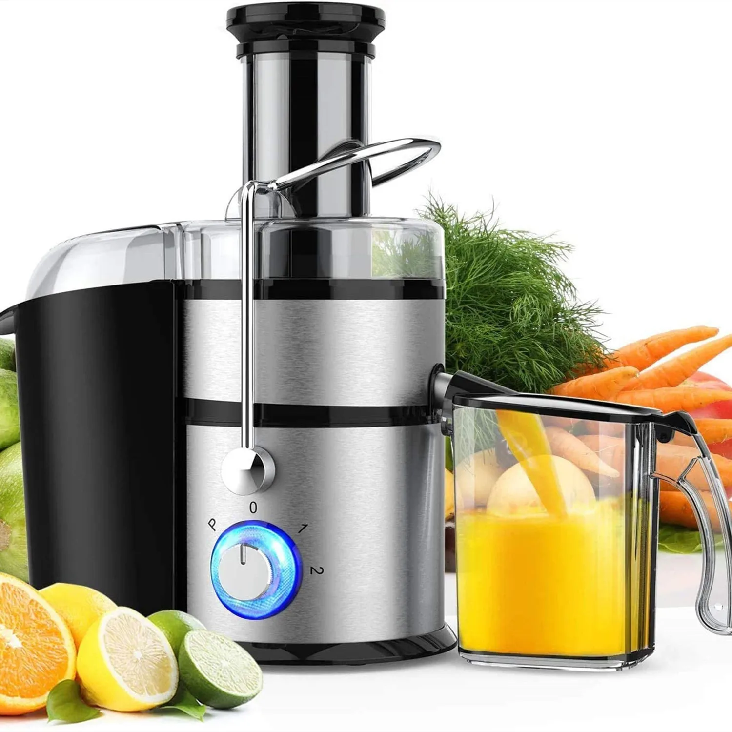 Juicer Machines Juice Extractor with Extra Large 3inch Feed Chute Stainless Steel Filter High Juice