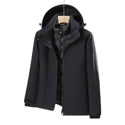 Rushing jacket women three-in-one detachable two-piece set men warm waterproof mountaineering couple jacket