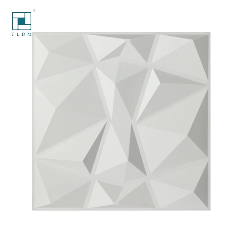 Wholesale Price Waterproof Paintable Plastic 3D PVC Wall Panels for Walls Art Decorative