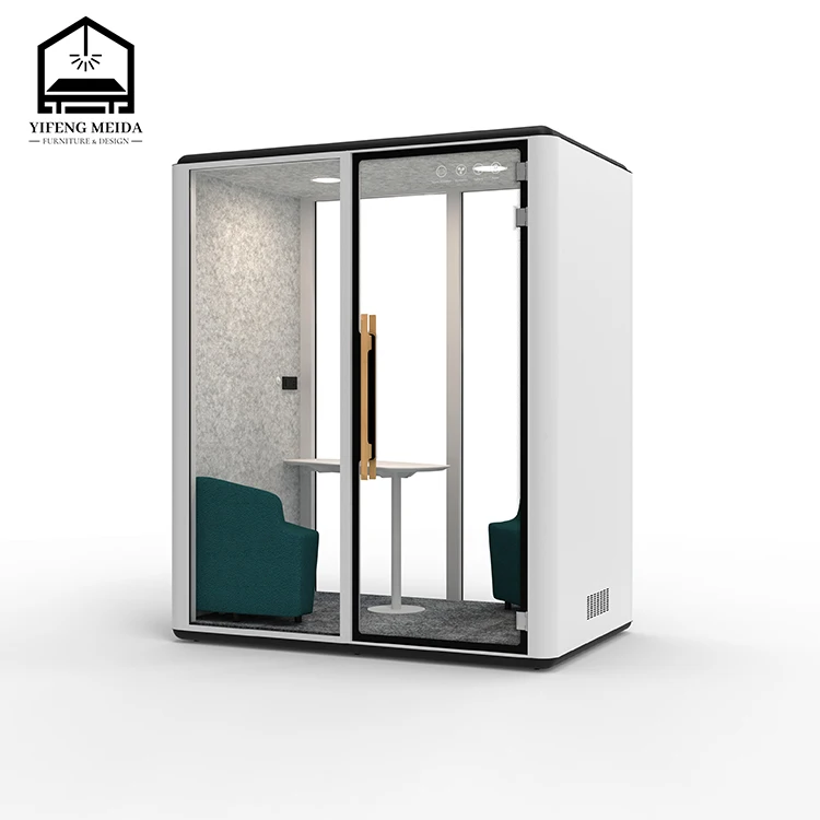 Indoor Meeting Steel Booth Soundproof Portable Studio Acoustic Privacy Office Pod Silent Cabin