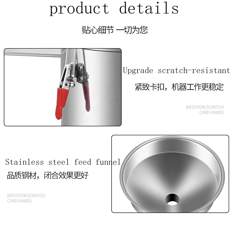 Commercial Soya Milk Machine Stainless Steel Soy Grinder 220v Electric Dregs Slurry Separate Soybean Milk Machine