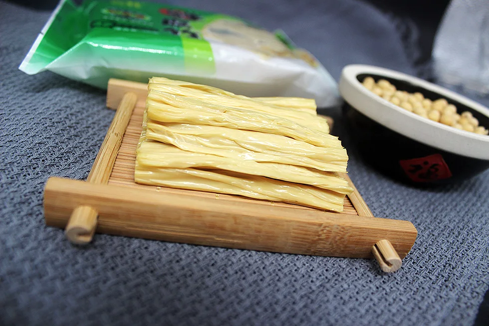 
Hot Sale Healthy and No chemical seasoning customized Fresh dried tofu bean curd stick tofu skin 