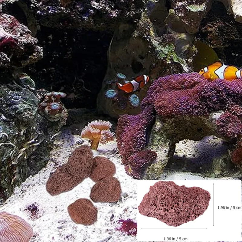 Filter media aquarium filter material ocean decoration red volcanic lava rock
