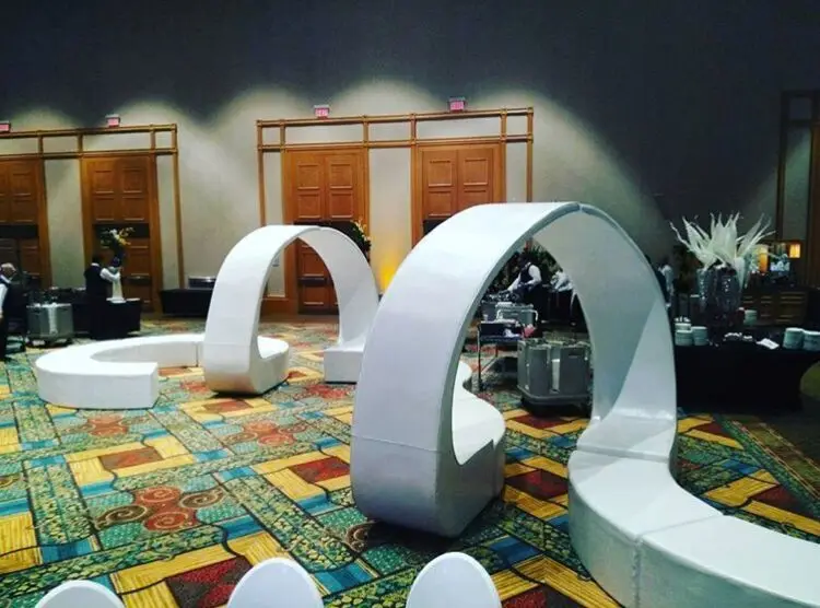 american style newest event wedding lounge sofa set