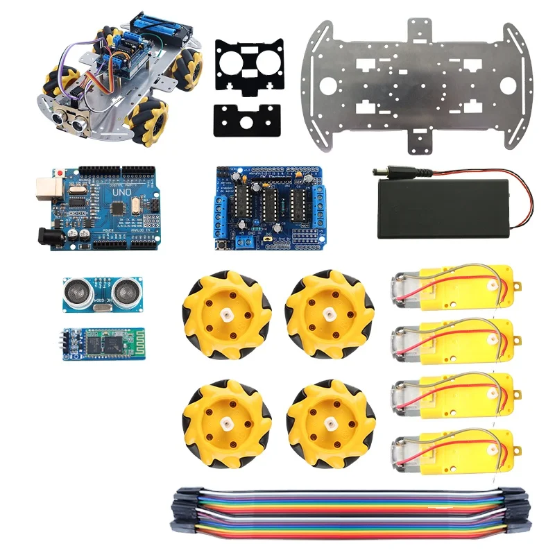 2023 New DIY Smart Robot Starter Kit Remote Control Aluminum Robot Chassis for Students for Education & Maker Boards