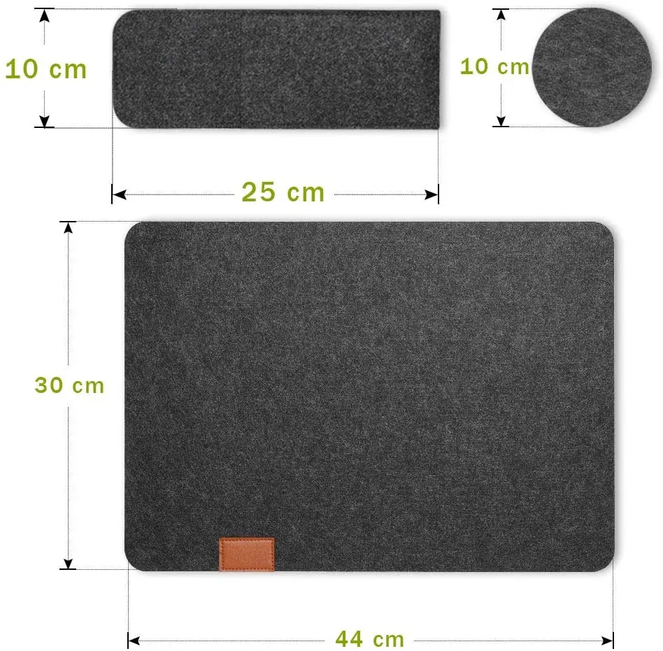 Set of 18 Felt Placemats Set Wool Felt Washable Place Mats for Dinning Table Heat Resistant Placemats for Kitchen Table