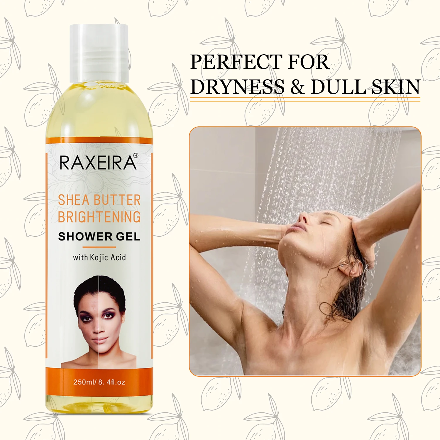 Best Sale Shea Butter Hydrating Body Wash Moisturizing Bath Hydrating Skin Whitening Body Wash Whitening Shower Gel