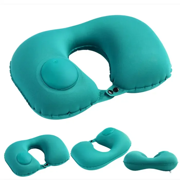 Air Inflatable Traveling Comfortable Travel Pillow for Sleeping Travel Neck Pillow Airplane