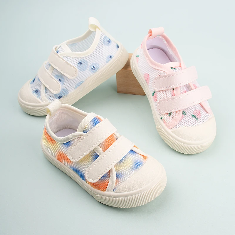 New Products Summer Children Genuine Breathable Mesh Casual Shoes Kids Hollow out Solid Color Sandals