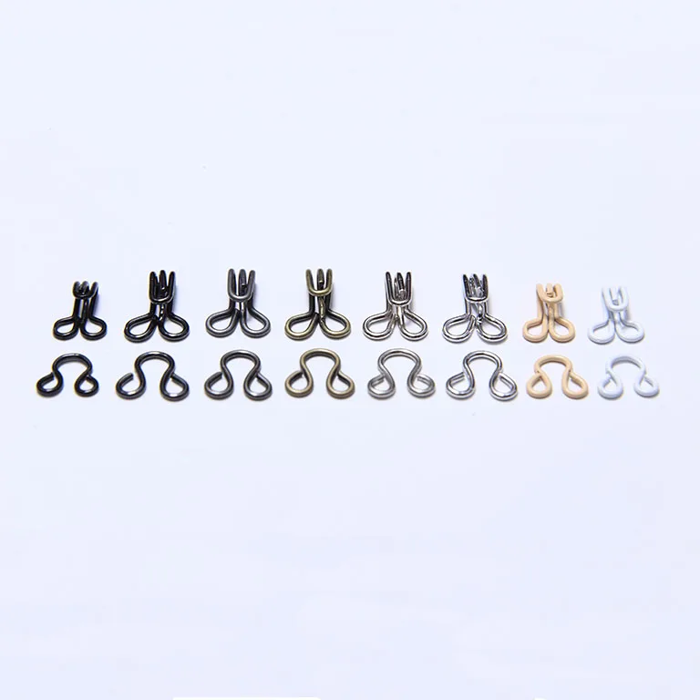 Small Size Collar Hook & Eye Coat Metal Collar Hook