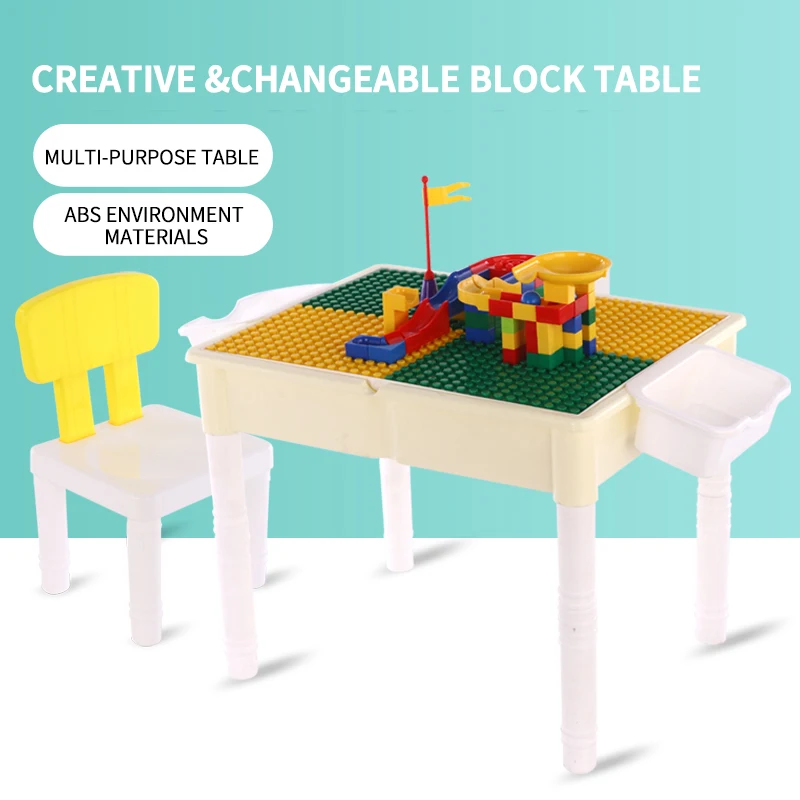 Детская мебель, стол lego с стулом, заводская цена, обучающий стол lego на продажу
