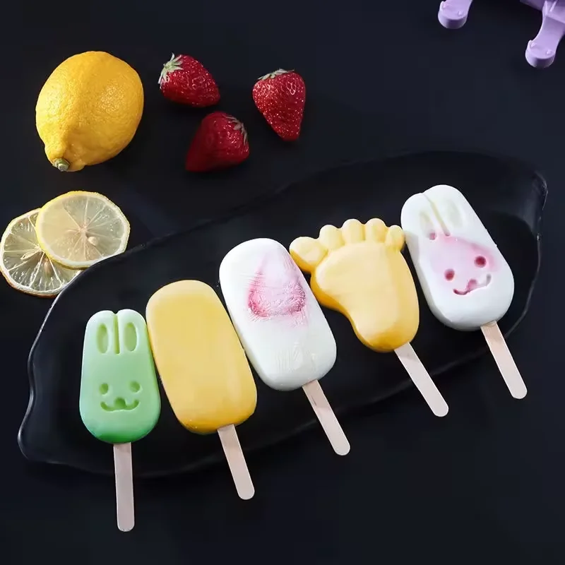 Reusable Ice Cream Mold Popsicle Maker DIY Freezer Ice Lolly Mould Silicone Popsicle Molds Maker Homemade