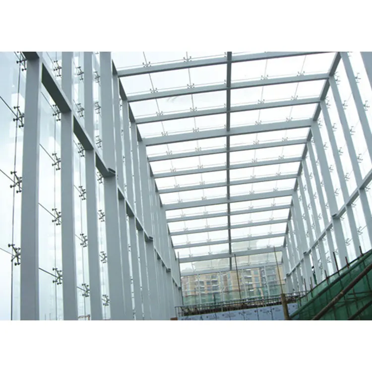 Commercial Building And Airport Terminal Use Point-Fixing Integrated Laminated Spider Glass Curtain Wall