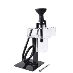 New modern acrylic hookah shisha unique style metal stand shisha