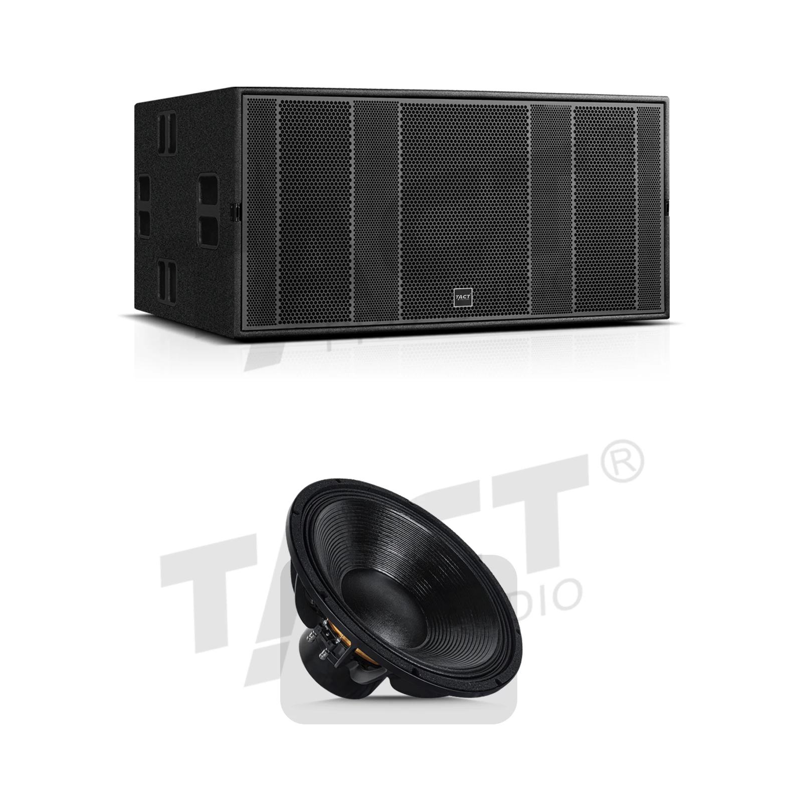 High power 3400W sound equipment dual 18 inch  professional sound subwoofers