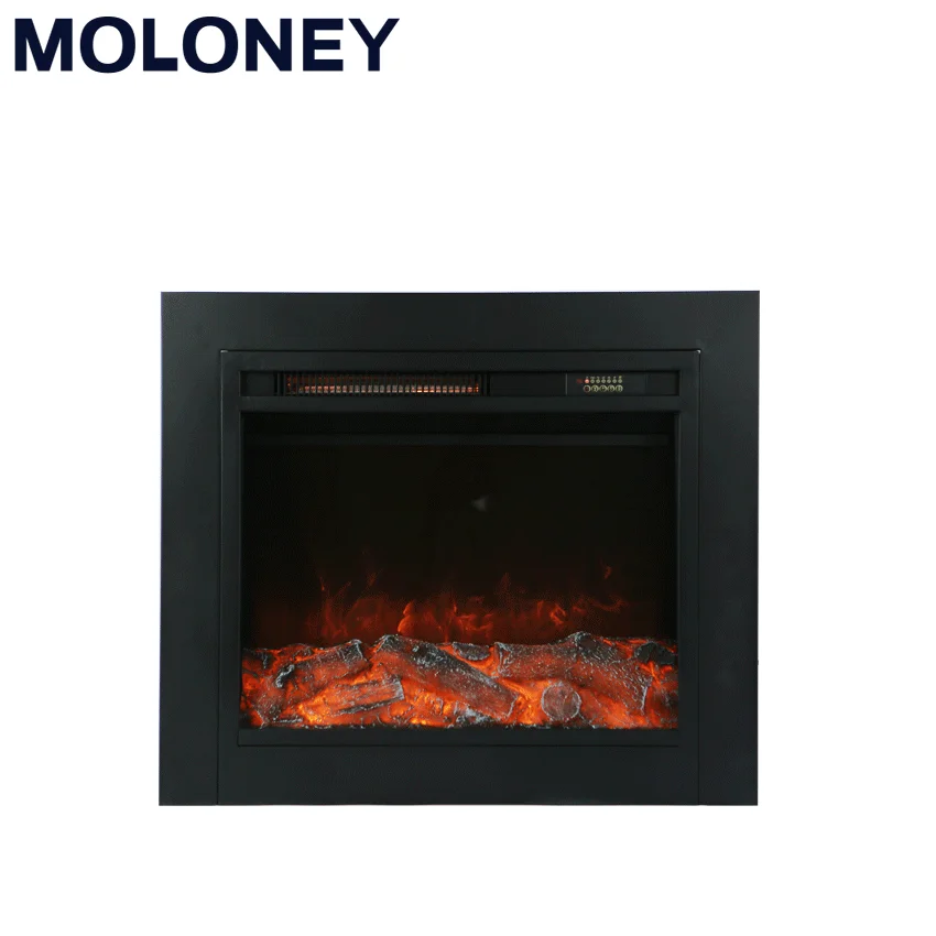 761mm Wood Mantel Fireplace Indoor remote TV Stand Classic LED Flame