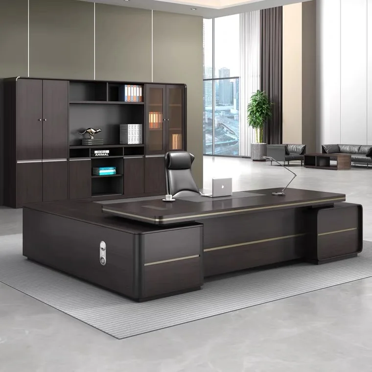 Customized desk luxury style corner shape manager executive office desk (SZ-OD709)