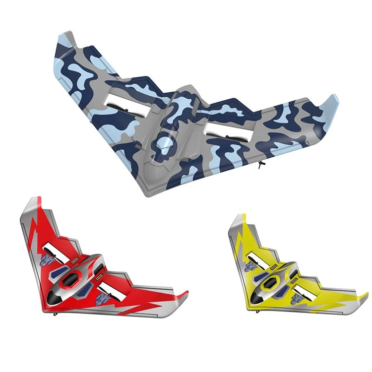 Electric Cesner F22 F35 U2 rc remote control aircraft Triangular fixed-wing luminous fighter glider Foam Motor With USB