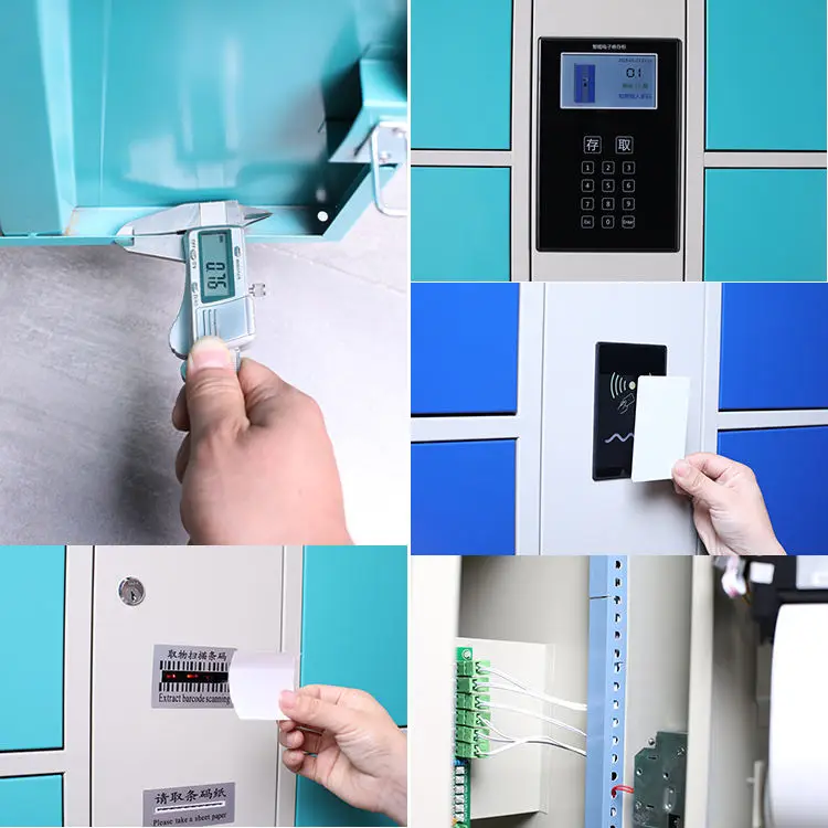 automatic locker electronic barcode print smart locker intelligent with polycarbonate windows Package Locker