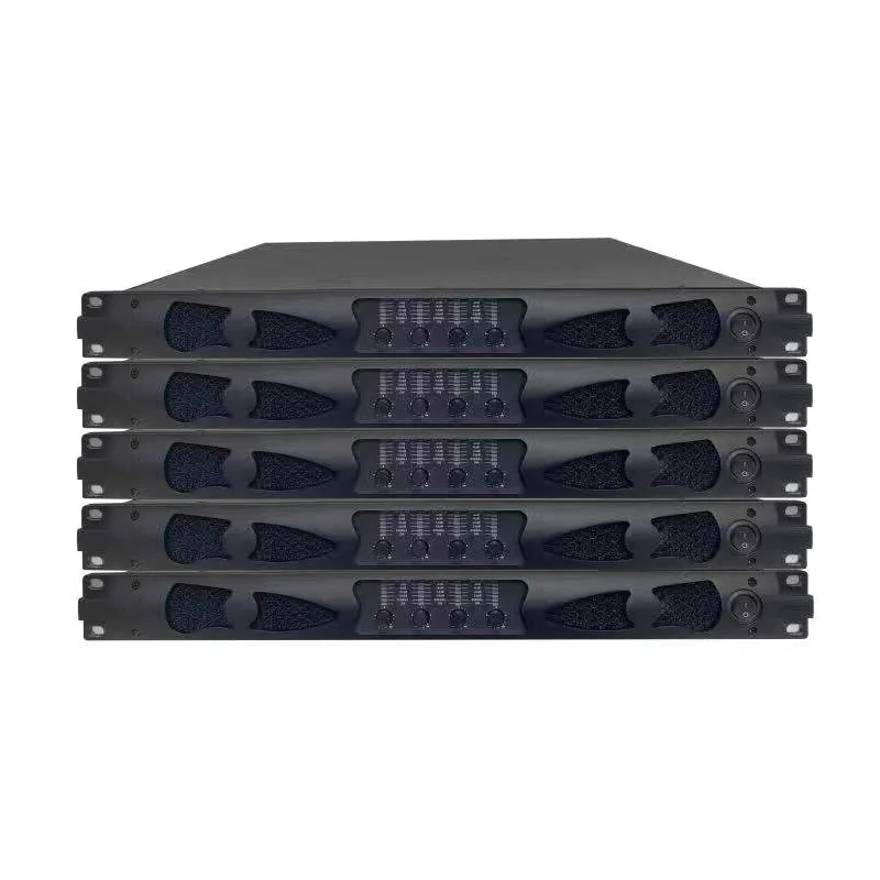 light weight portable 1u rack high performance professional stereo audio amplifier 250W