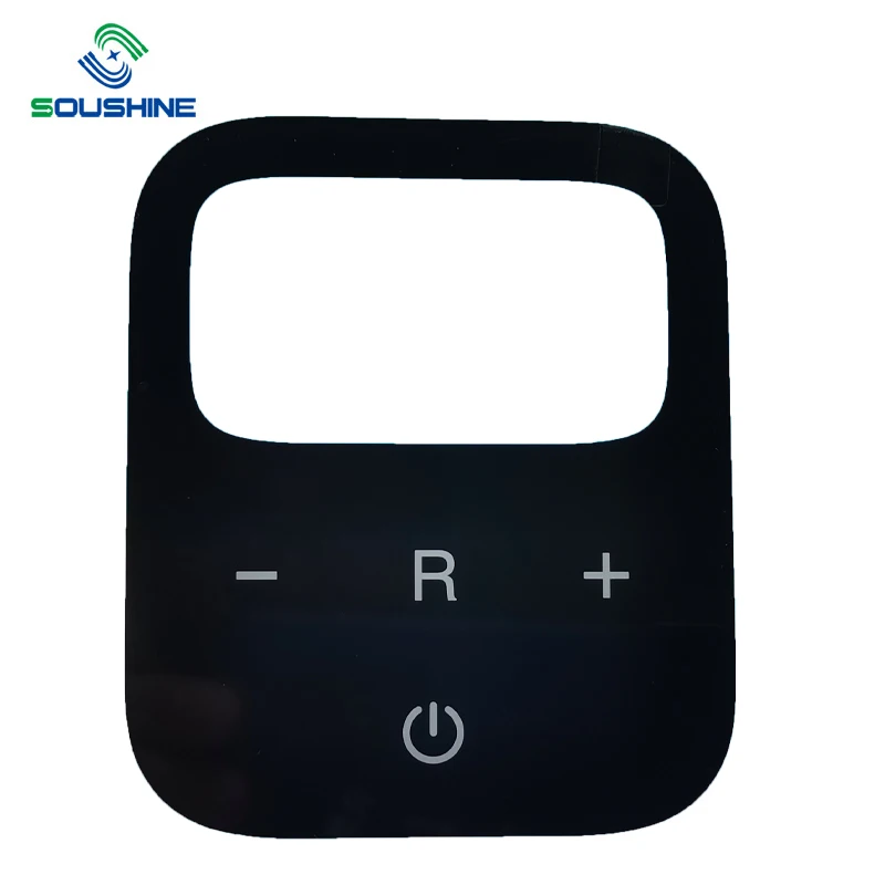 Slider Control Tempered PMMA Acrylic touch glass membrane switch keypad Panel